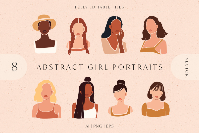 8-vector-abstract-woman-portraits
