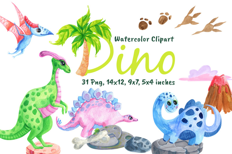 watercolor-dinosaurs-cute-stegosaurus-clipart-png-jungle