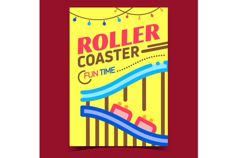 roller-coaster-creative-advertising-banner-vector