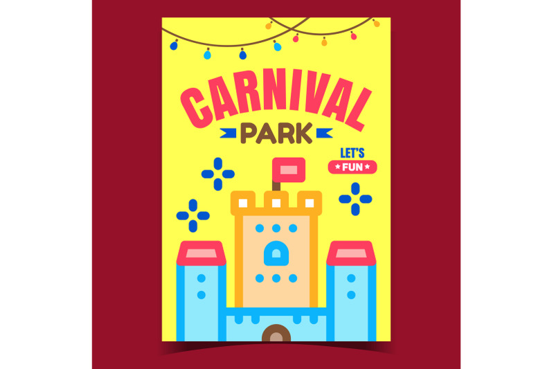 carnival-park-creative-advertising-banner-vector