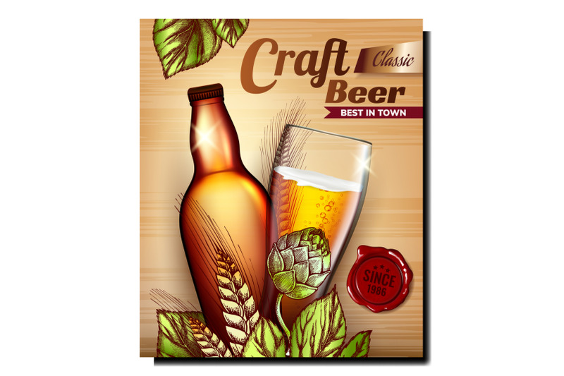 beer-alcohol-product-promotional-banner-vector