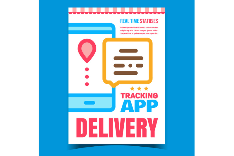 delivery-tracking-app-advertising-banner-vector