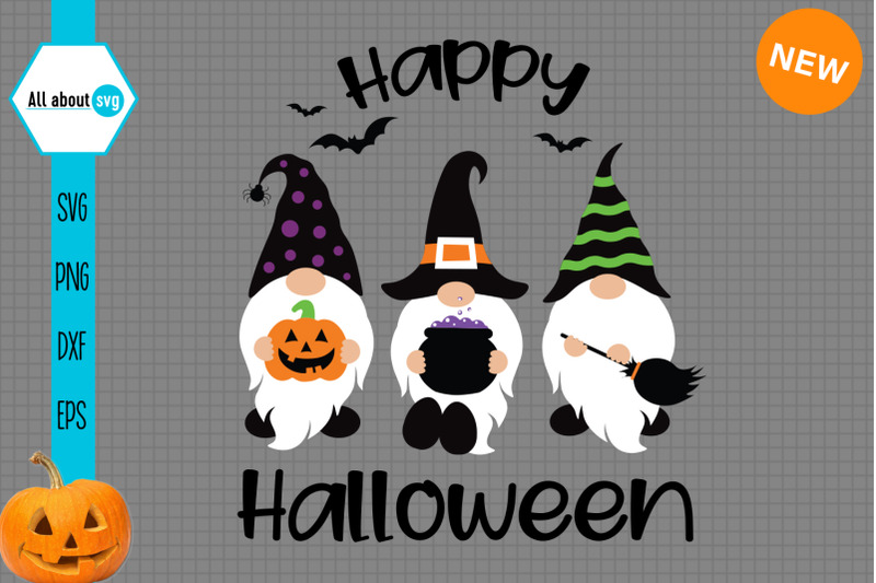 Happy Halloween Gnomes Svg By All About Svg Thehungryjpeg Com