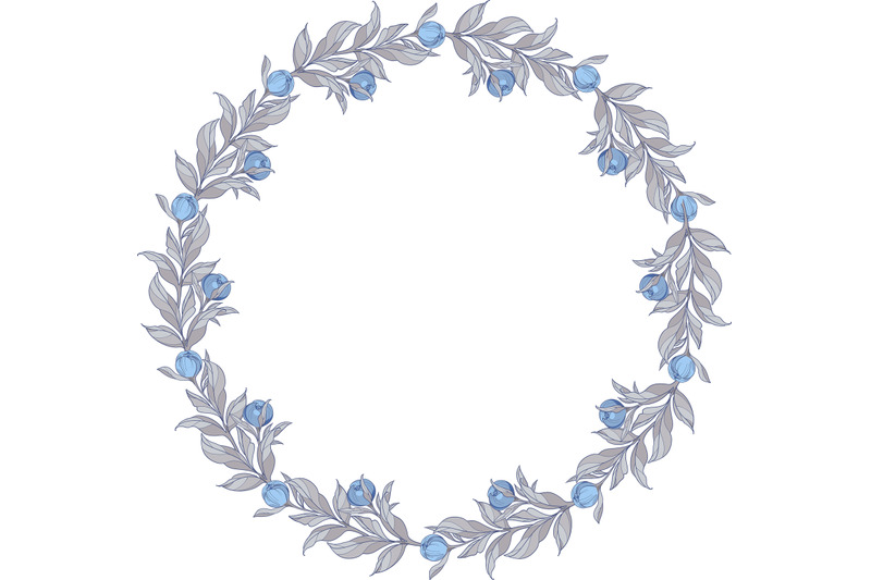 wreath-with-blue-peonies-flowers-with-gray-leaves