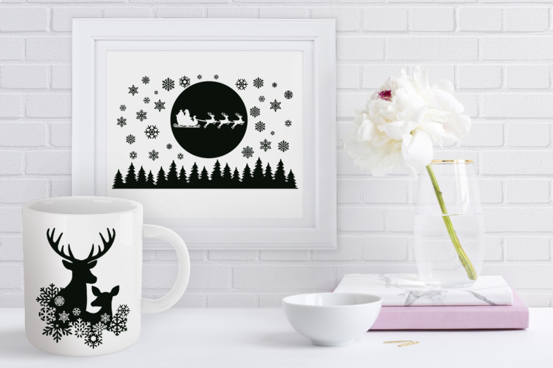 winter-scene-with-deer-bundle-svg-christmas-deer-svg-merry-christmas