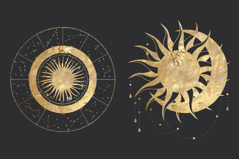 golden-kaleidoscope-vector-graphics