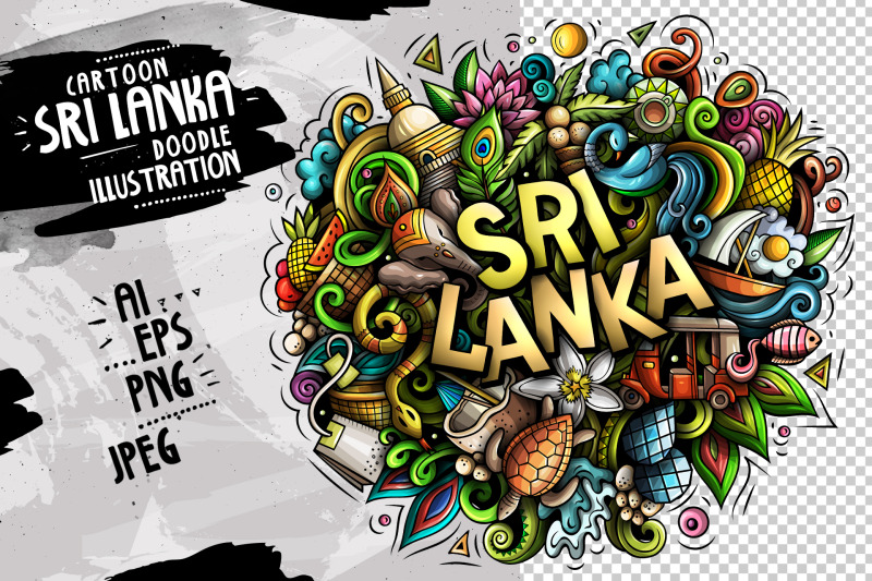 sri-lanka-cartoon-doodle-illustration