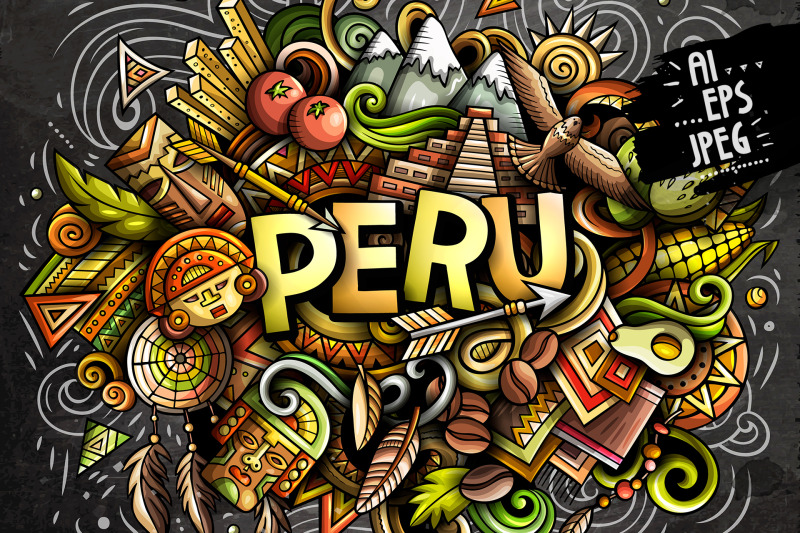 peru-cartoon-doodle-illustration