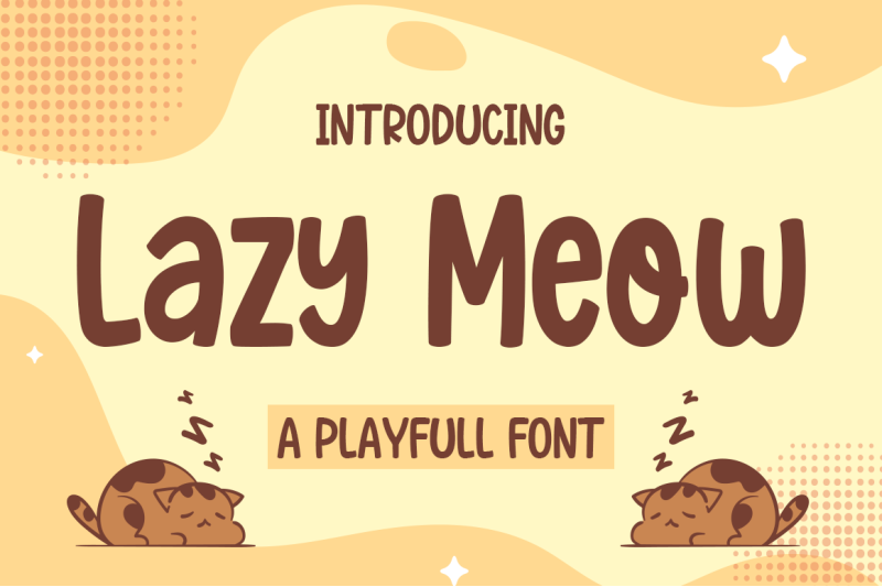 lazy-meow-playfull-font
