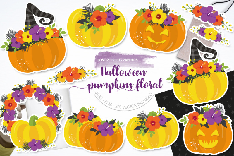 halloween-pumpkin-floral