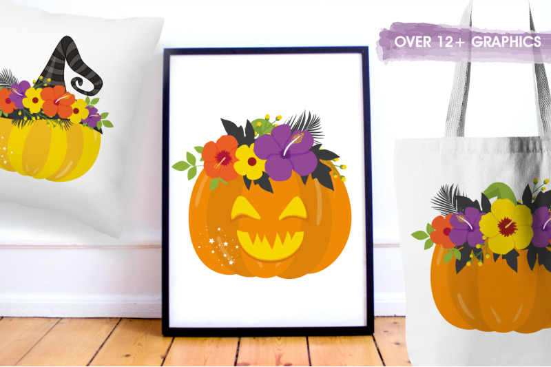 halloween-pumpkin-floral