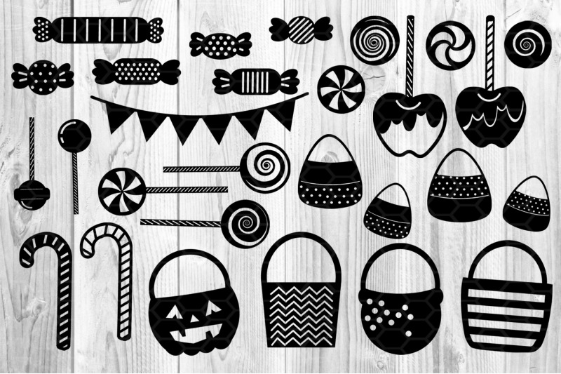 Halloween Candy Elements Svg Instant Digital Download For Creative D By Mandala Creator Thehungryjpeg Com
