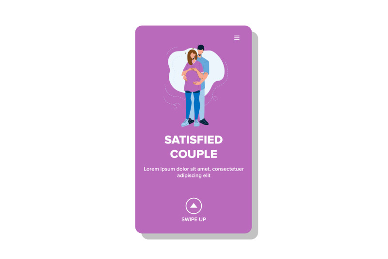 satisfied-couple-embrace-waiting-childbirth-vector