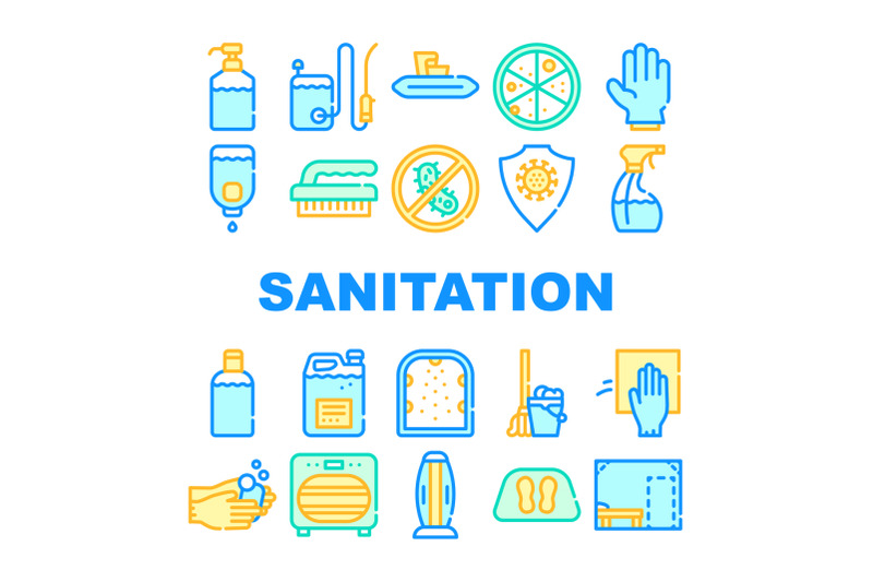 sanitation-accessories-collection-icons-set-vector-illustrations
