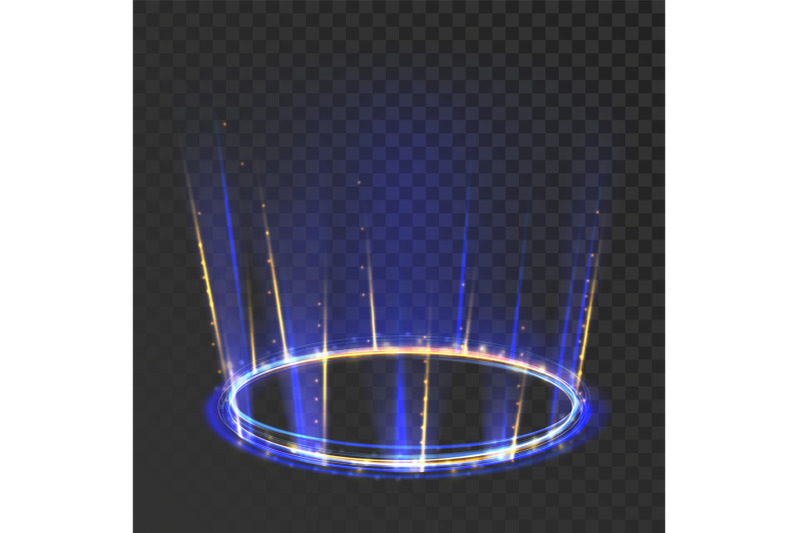 portal-glowing-round-mystic-frame-effect-vector