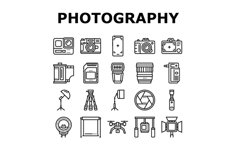 photography-device-collection-icons-set-vector