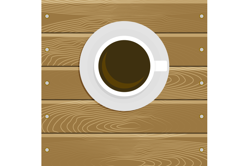 cup-of-coffee-on-wooden-tabel