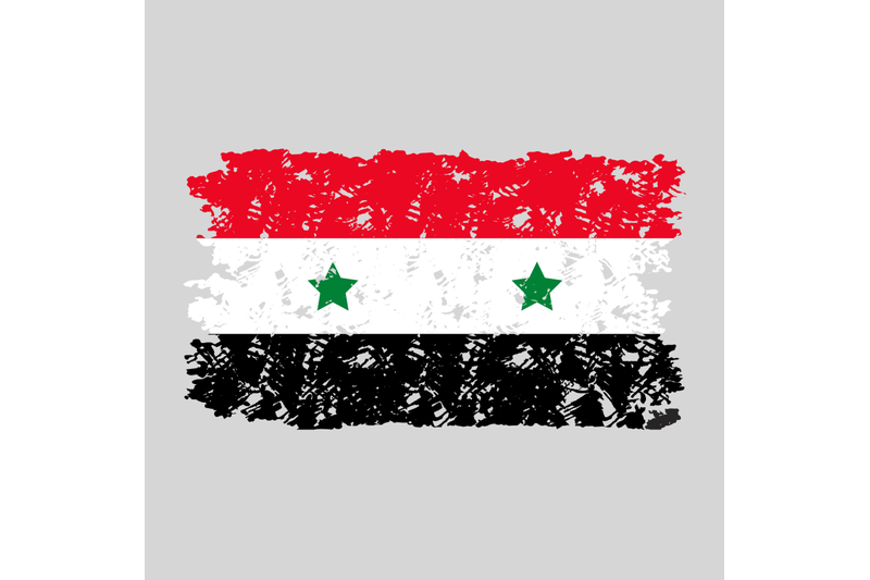 syria-flag-grunge-texture-isolated