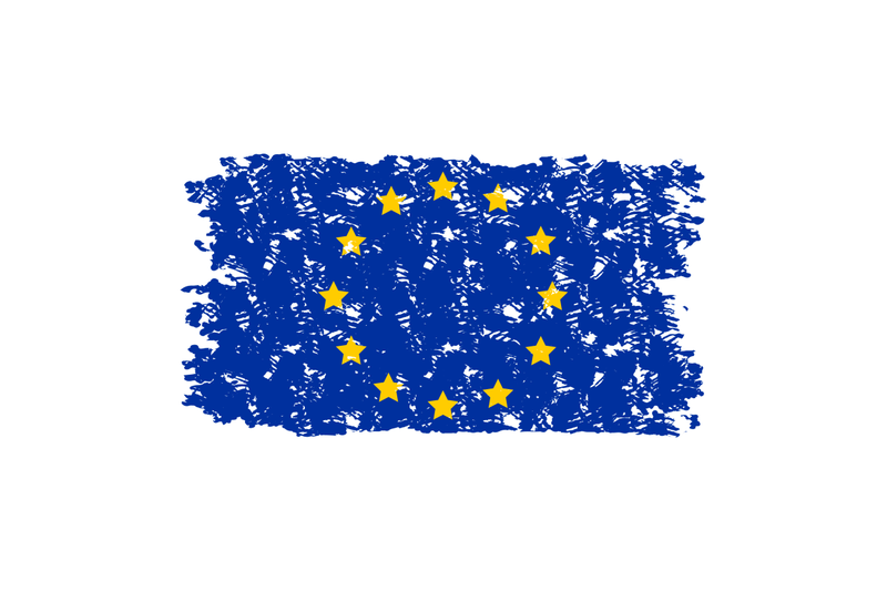 european-union-flag-texture-grunge-isolated-white