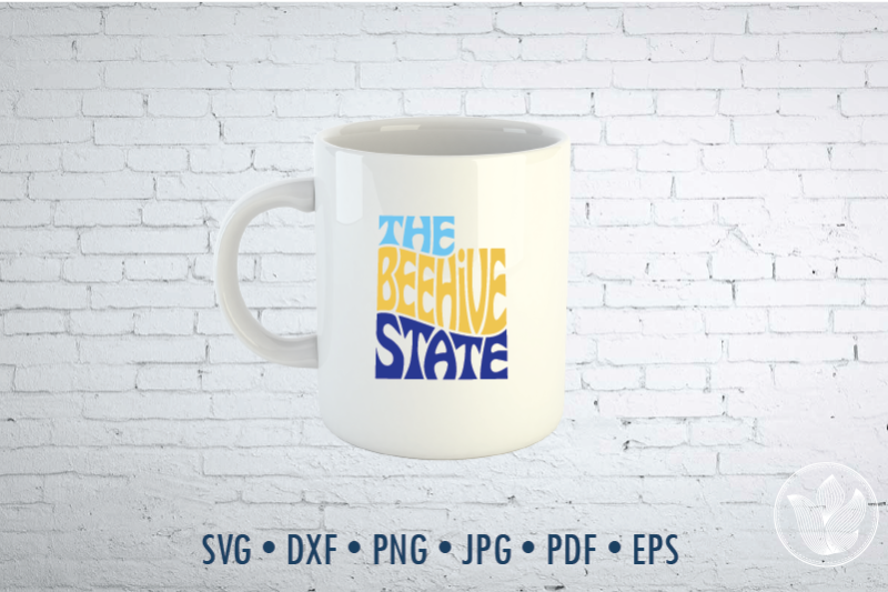 the-beehive-state-word-art-utah-svg-dxf-eps-png-jpg-cut-file