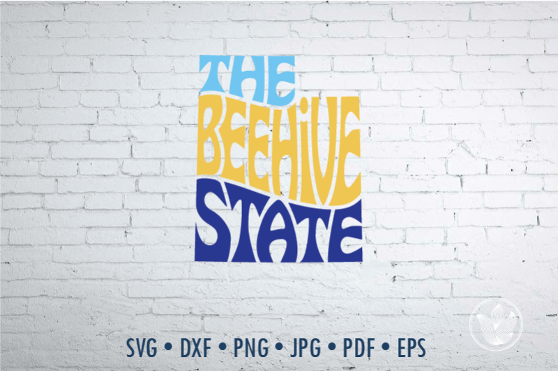 the-beehive-state-word-art-utah-svg-dxf-eps-png-jpg-cut-file