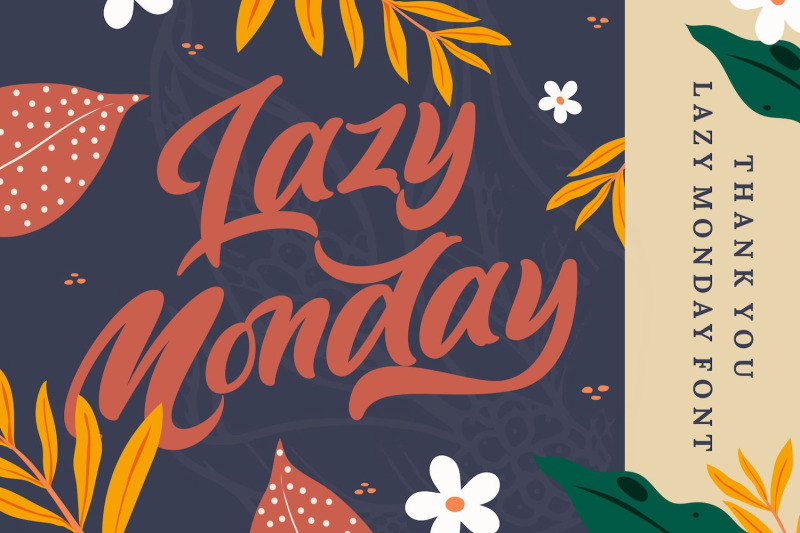 lazy-monday-bold-script-font