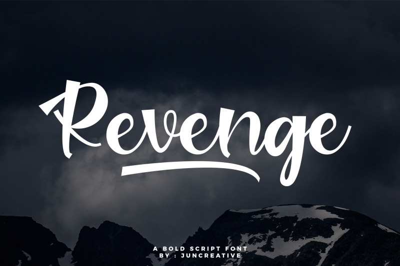 revenge-bold-script-font