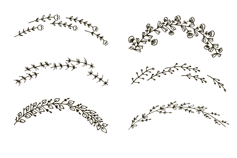 hand-drawn-floral-and-herbal-oval-branches