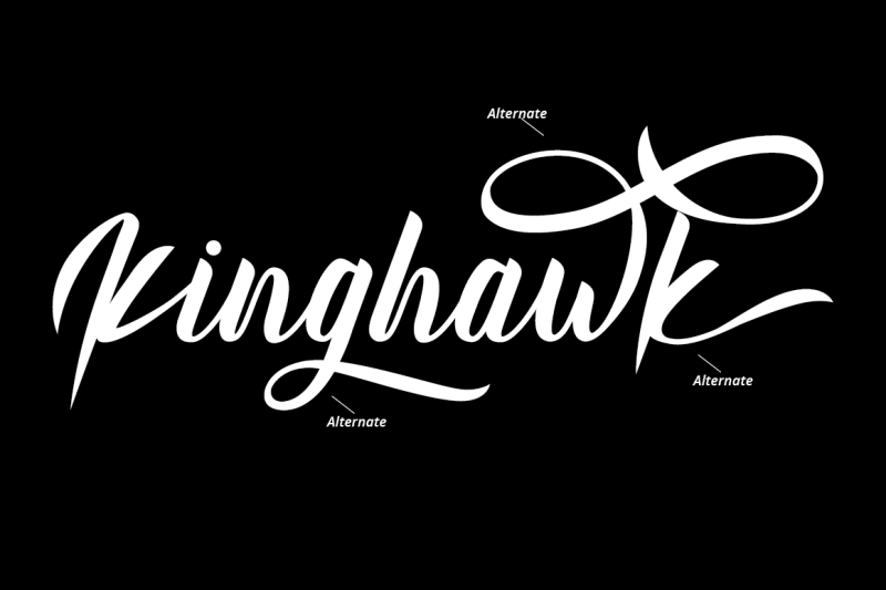 kinghawk-handwritten-brush-font