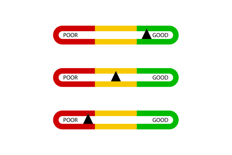 indicator-bar-good-and-poor-for-business-isolated