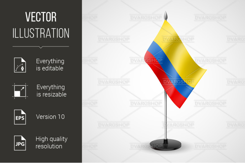 quot-table-flag-of-colombia-quot
