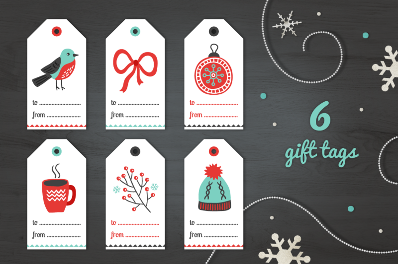 christmas-gift-tags-stickers-ribbons