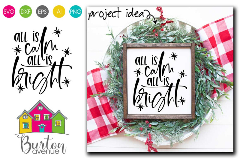 all-is-calm-all-is-bright-svg-christmas-svg-file