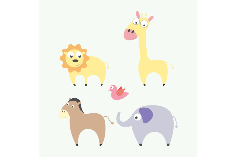 cute-animal-cartoon-simple-vector-illustration