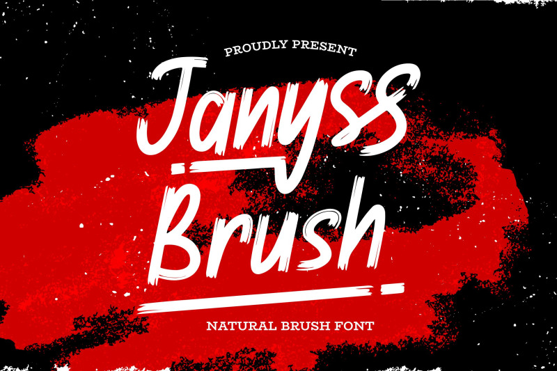 janyss-brush-natural-brush-font