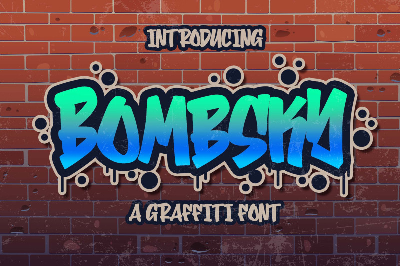 bombsky-graffity-font