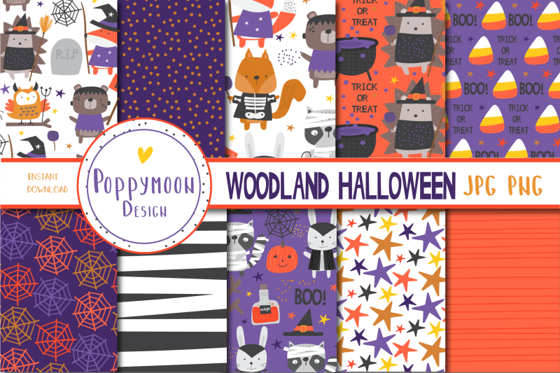 woodland-halloween-paper