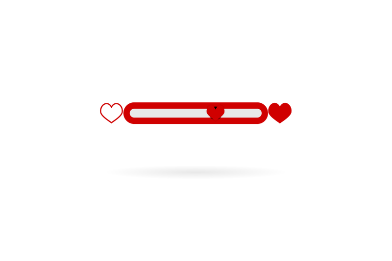 bar-love-indicator-meter-isolated-on-white