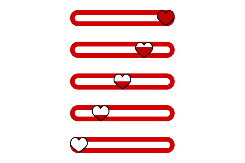 set-of-indicator-for-valentine-day-mobile-app