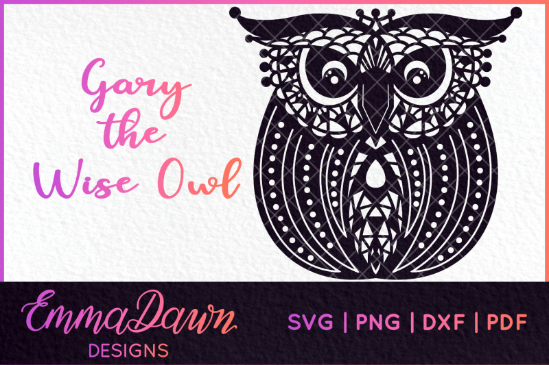 Download OWL BUNDLE MANDALA / ZENTANGLE 4 DESIGNS SVG, DXF, PNG ...