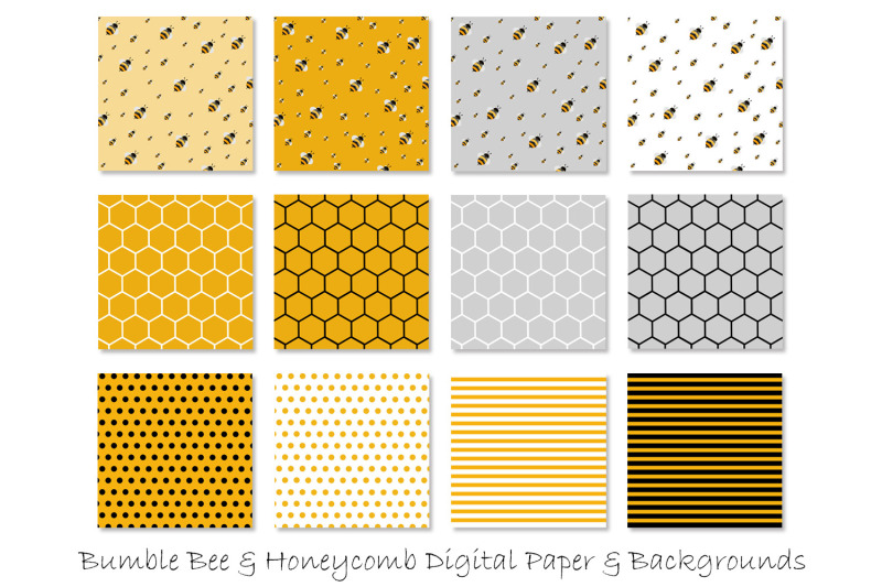 bumble-bee-and-honeycomb-patterns