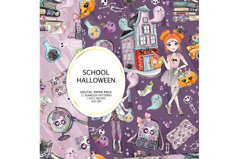 halloween-at-school-digital-papers