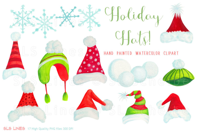 christmas-holiday-hats-clipart
