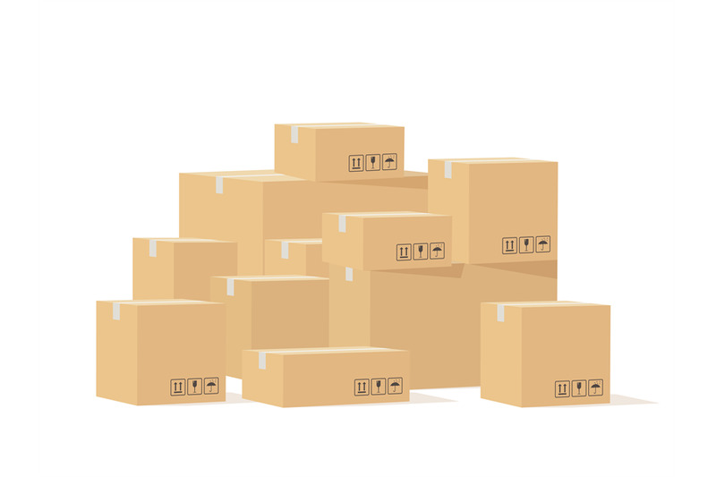 box-pile-cardboard-boxes-different-size-with-fragile-signs-shipping