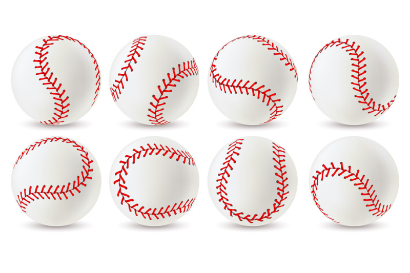baseball-ball-leather-white-softball-with-red-lace-stitches-sport-eq