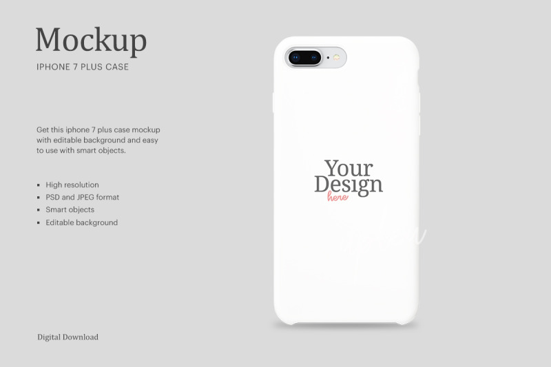 Download iPhone 7 Plus Case Mockup | Compatible With Affinity ...