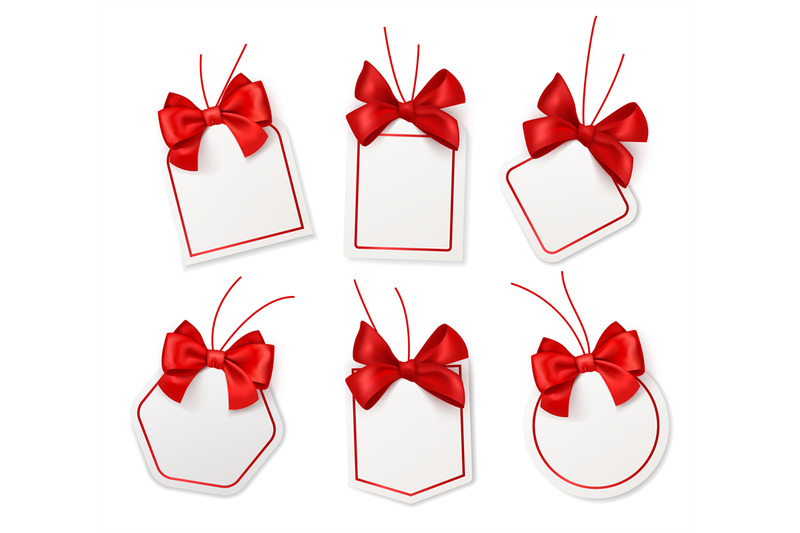 tags-with-red-bows-blank-white-price-labels-with-silk-scarlet-ribbons