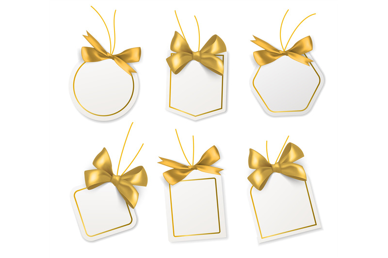 tags-with-gold-bows-blank-white-price-paper-labels-with-golden-ribbon