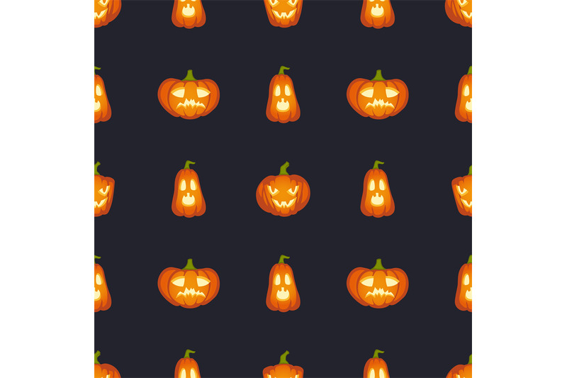 pumpkins-are-scary-face-halloween-abstract-seamless-pattern-orange-p