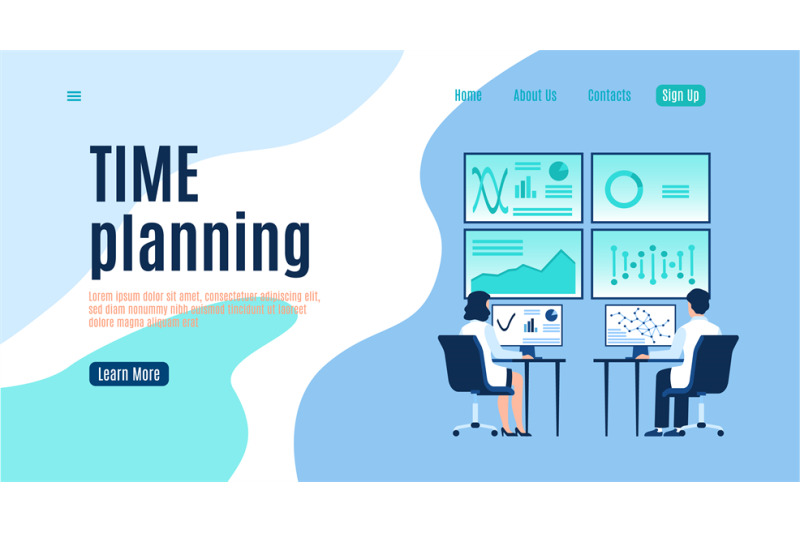 time-planning-landing-page-man-and-woman-working-at-computers-optimi